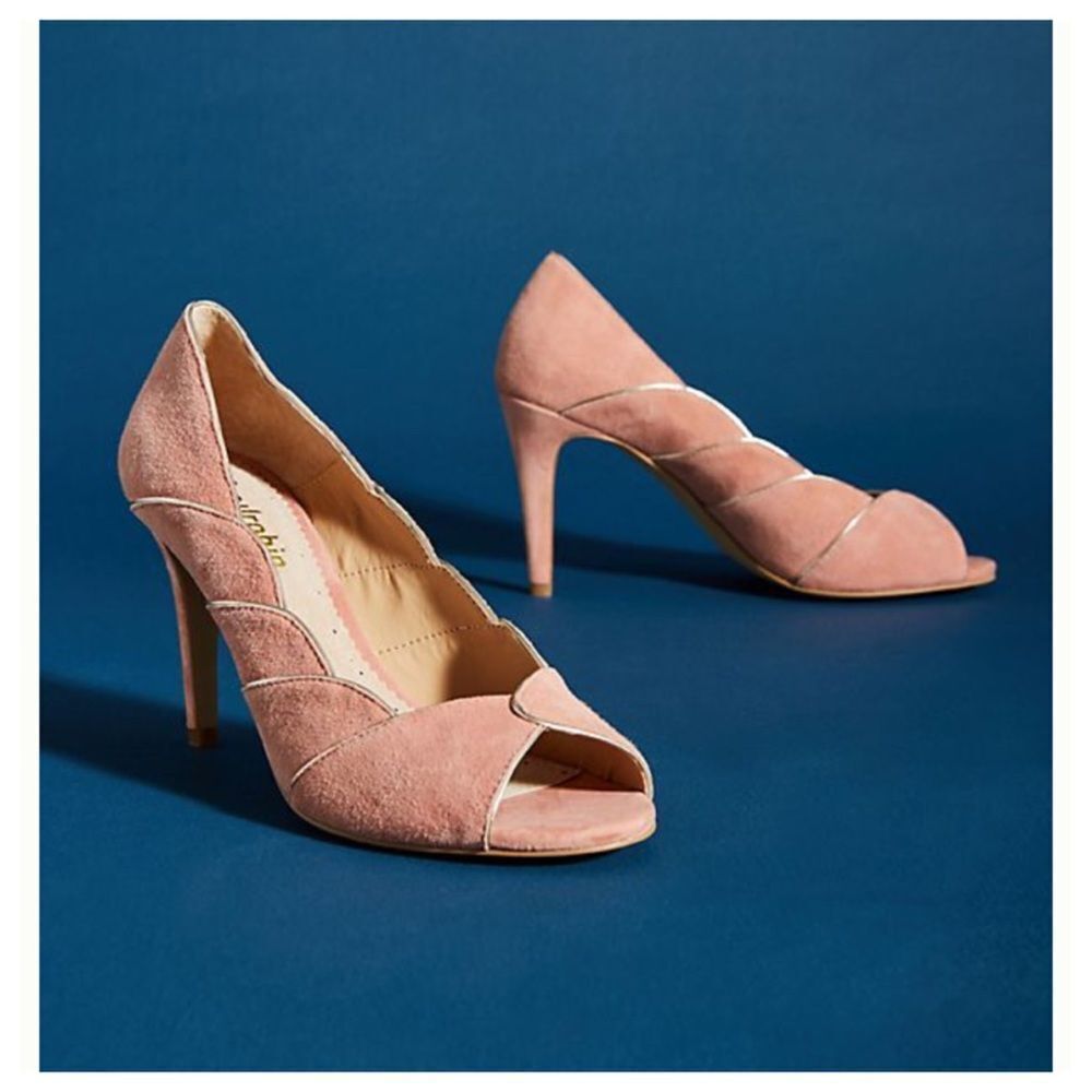𝅺anthropologie Farylrobin peep shoes